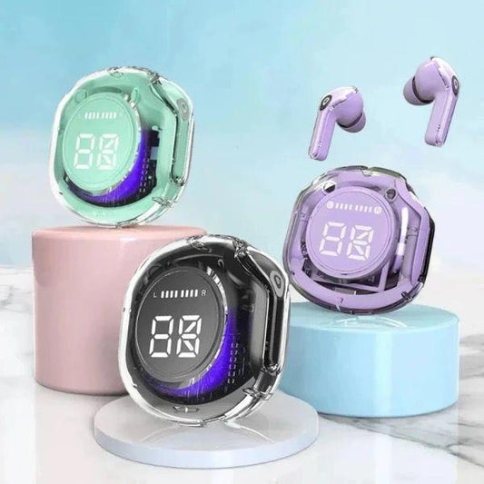 Air 39 Crystal‑Clear Transparent Wireless Earbuds