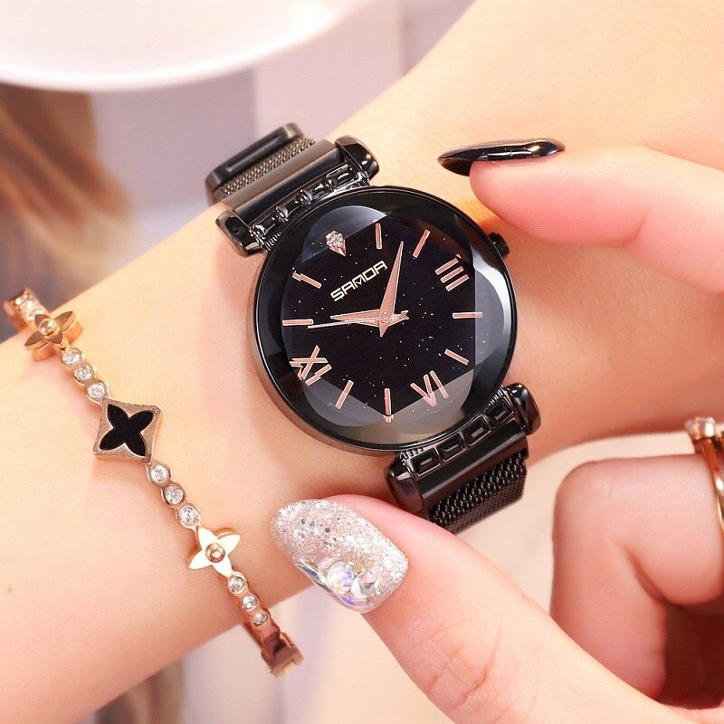 Luxury Women’s Magnetic Buckle Quartz Watch ✨⌚